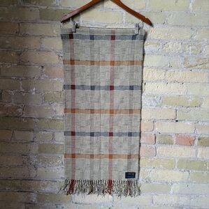 Vintage Cashmink V.Fraas 80s Plaid Acrylic Scarf